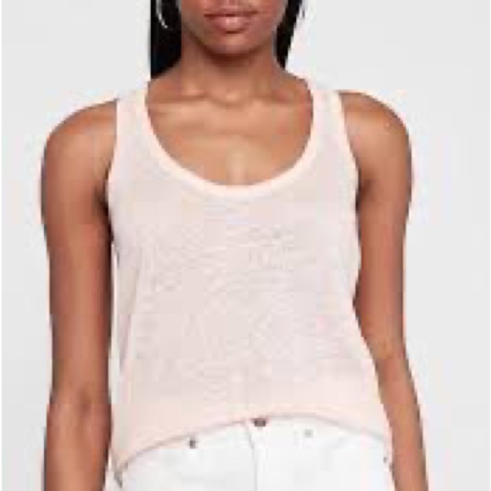 Express Satin Back Pink Tank XS NWT